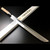 Authentic Tsukiji Aritsugu "Soutan" Blue Steel #2 Sakimaru Takohiki 330mm (13") with a custom-fitted wooden Saya case. A premium Katana-style sushi knife for master chefs.