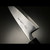Authentic Tsukiji Aritsugu Special White Steel #2 iDeba knife 180mm (7"). A traditional Japanese single-edged filleting knife with a magnolia wood handle and black water buffalo-horn bolster.