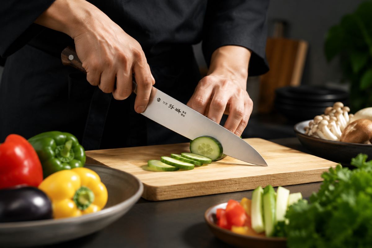 FREE Artisan Hand-Engraved Name Personalization Service on authentic Tsukiji Aritsugu Japanese knives. A unique, personalized custom Kanji or English engraving for the ultimate Father's Day culinary gift.