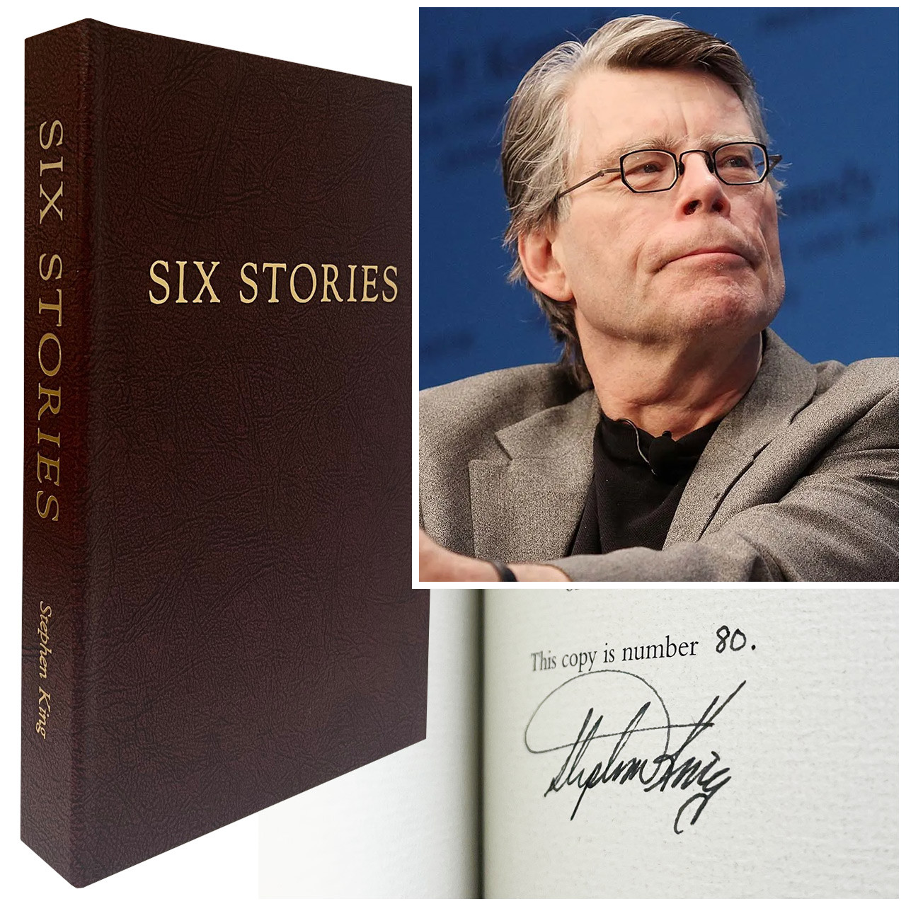 Stephen King "Six Stories" Signed Limited Edition No. 80 of 1,100 w/Custom Tray-case [Fine]