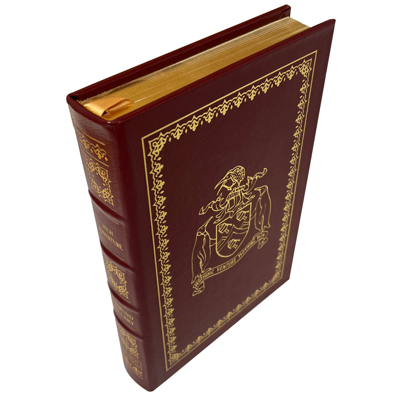 Sir Edmund Hillary "High Adventure" Signed Limited Edition, Leather Bound Collector's Edition w/COA