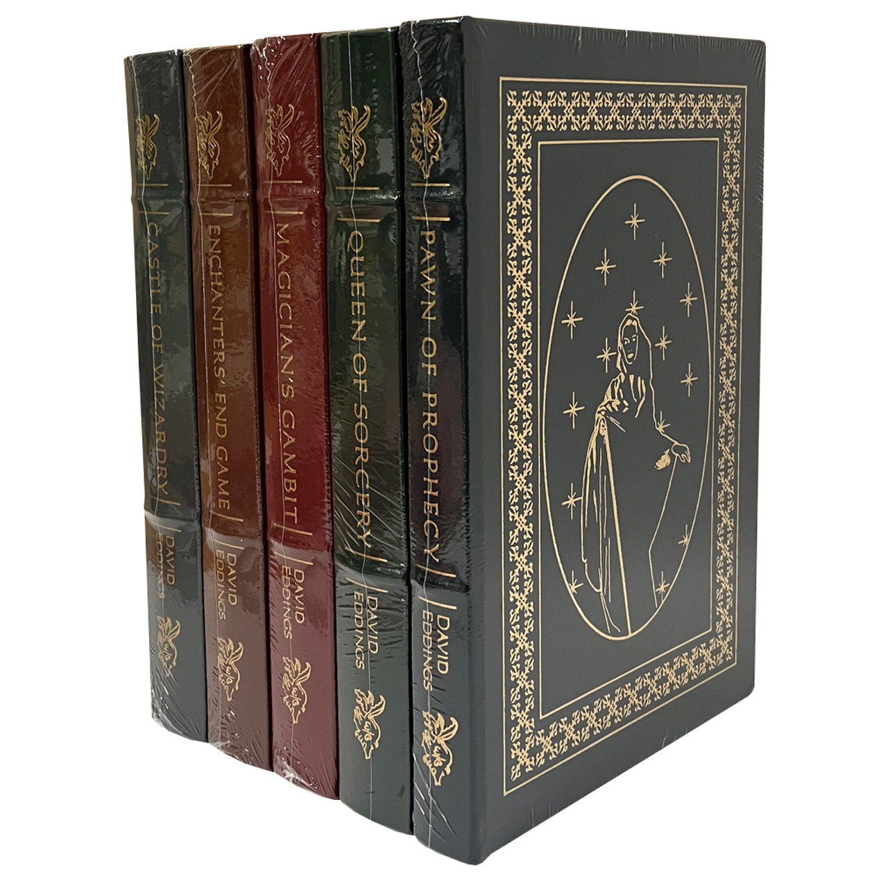 David Eddings "The Belgariad" Signed Limited Edition, 5 Volume Complete Matching Set w/COA, Custom Slipcase [Sealed]