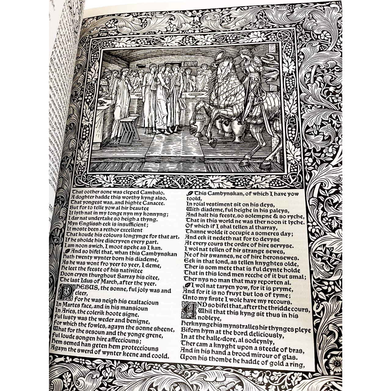 Geoffrey Chaucer "The Kelmscott Chaucer" Deluxe Leather Bound Limited Edition No. 304 of 1,896  w/COA [Very Fine]