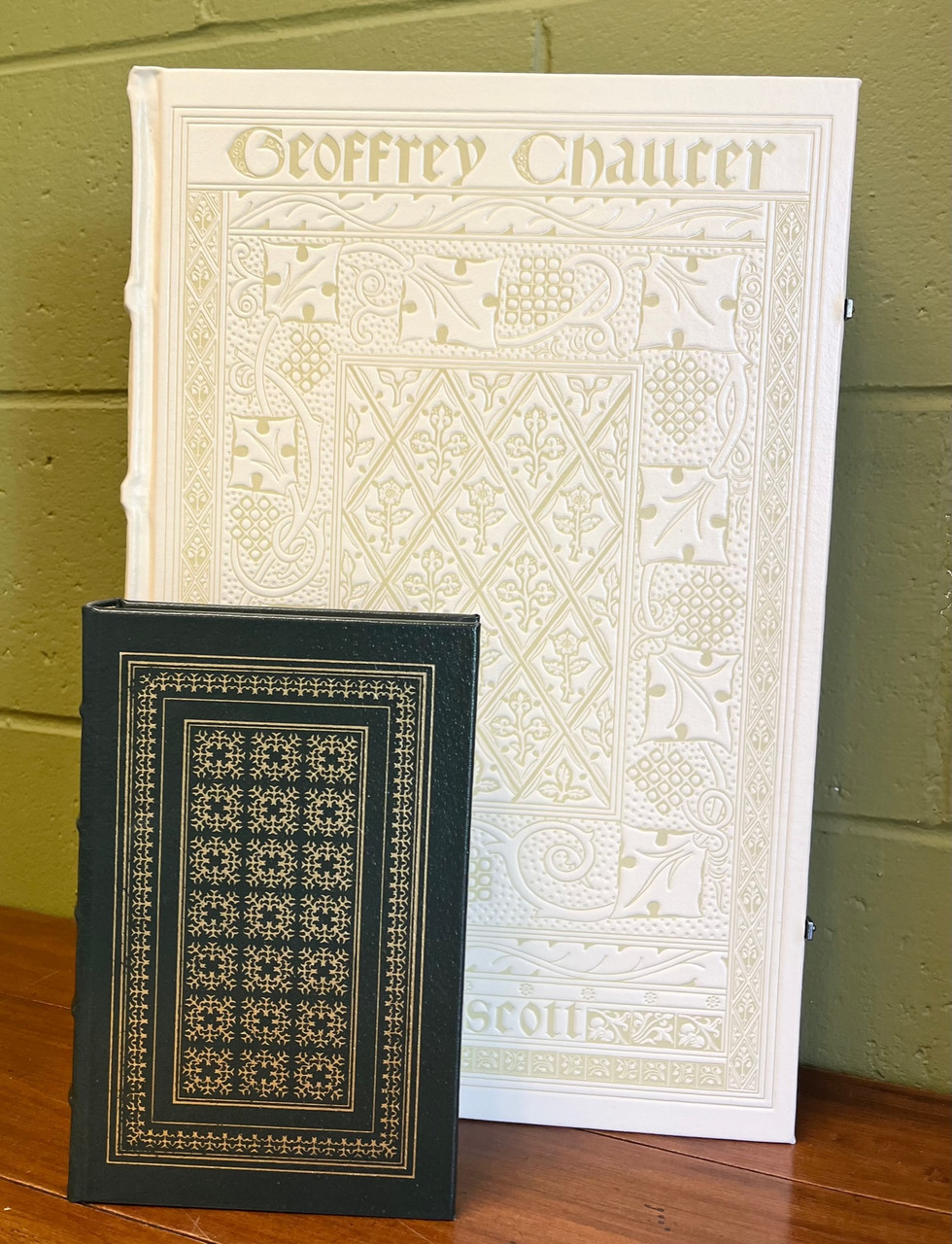 Geoffrey Chaucer "The Kelmscott Chaucer" Deluxe Leather Bound Limited Edition No. 304 of 1,896  w/COA [Very Fine]