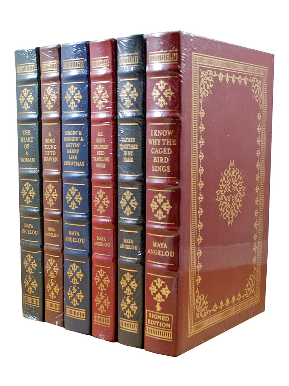 Easton Press "The Maya Angelou Collection" Signed Limited Edition, 6 Volume Matching Collector's Set  [Sealed]