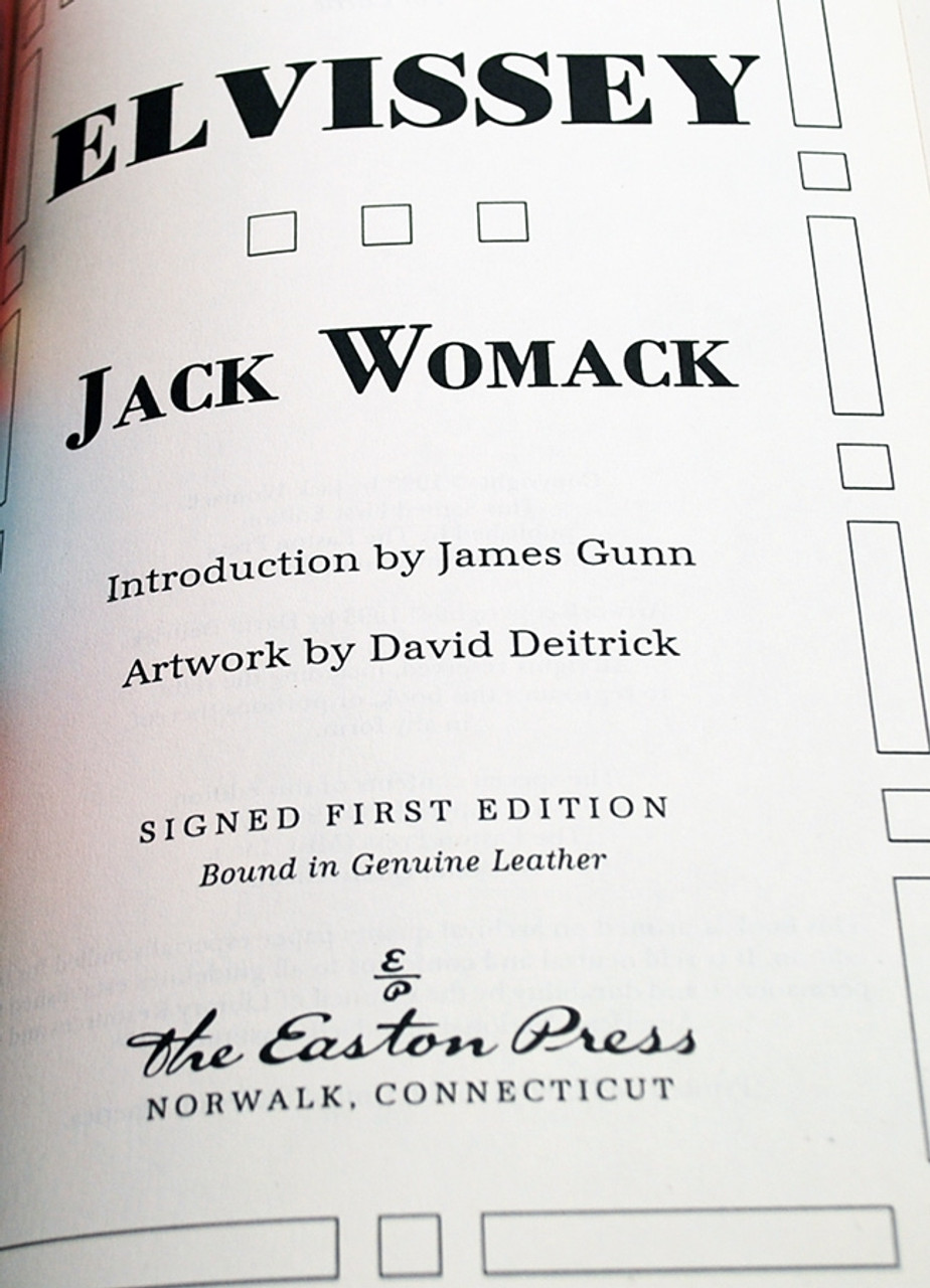 Easton Press Jack Womack "Elvissey" Easton Press Signed First Edition leather bound