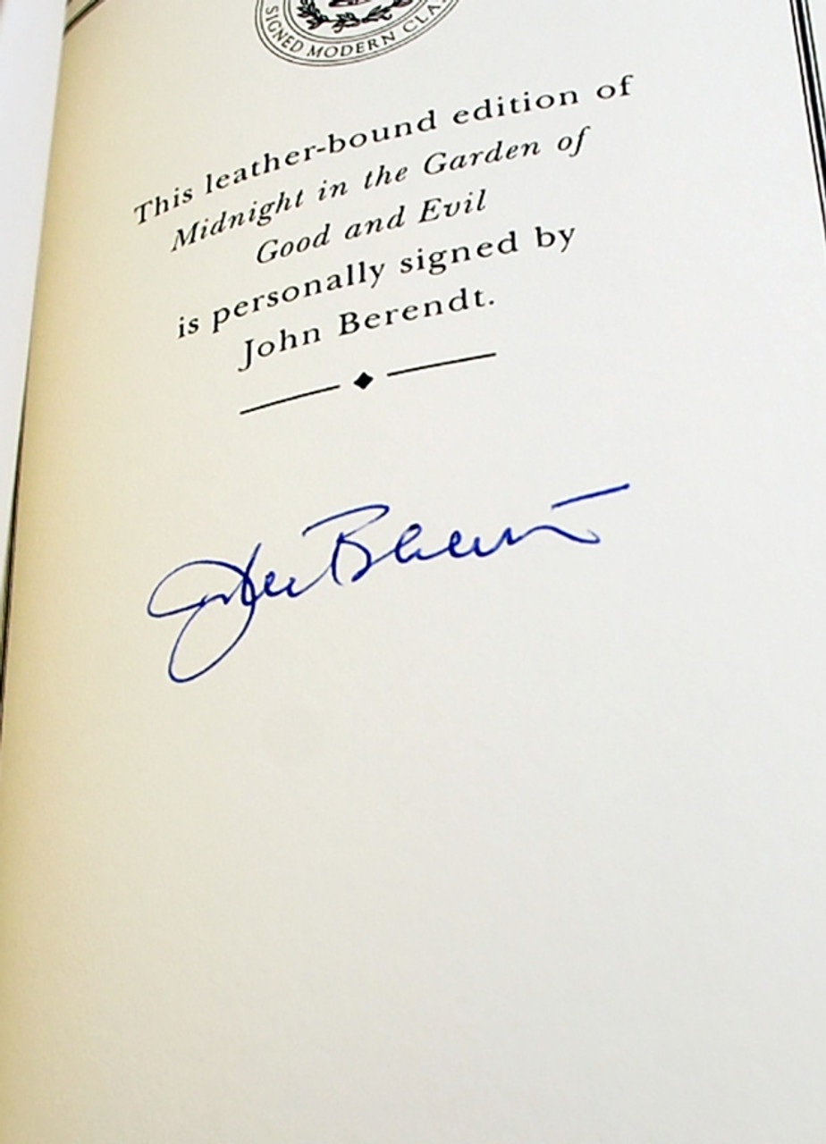 Easton Press "Midnight in the Garden of Good and Evil" John Berendt, Signed Limited Edition