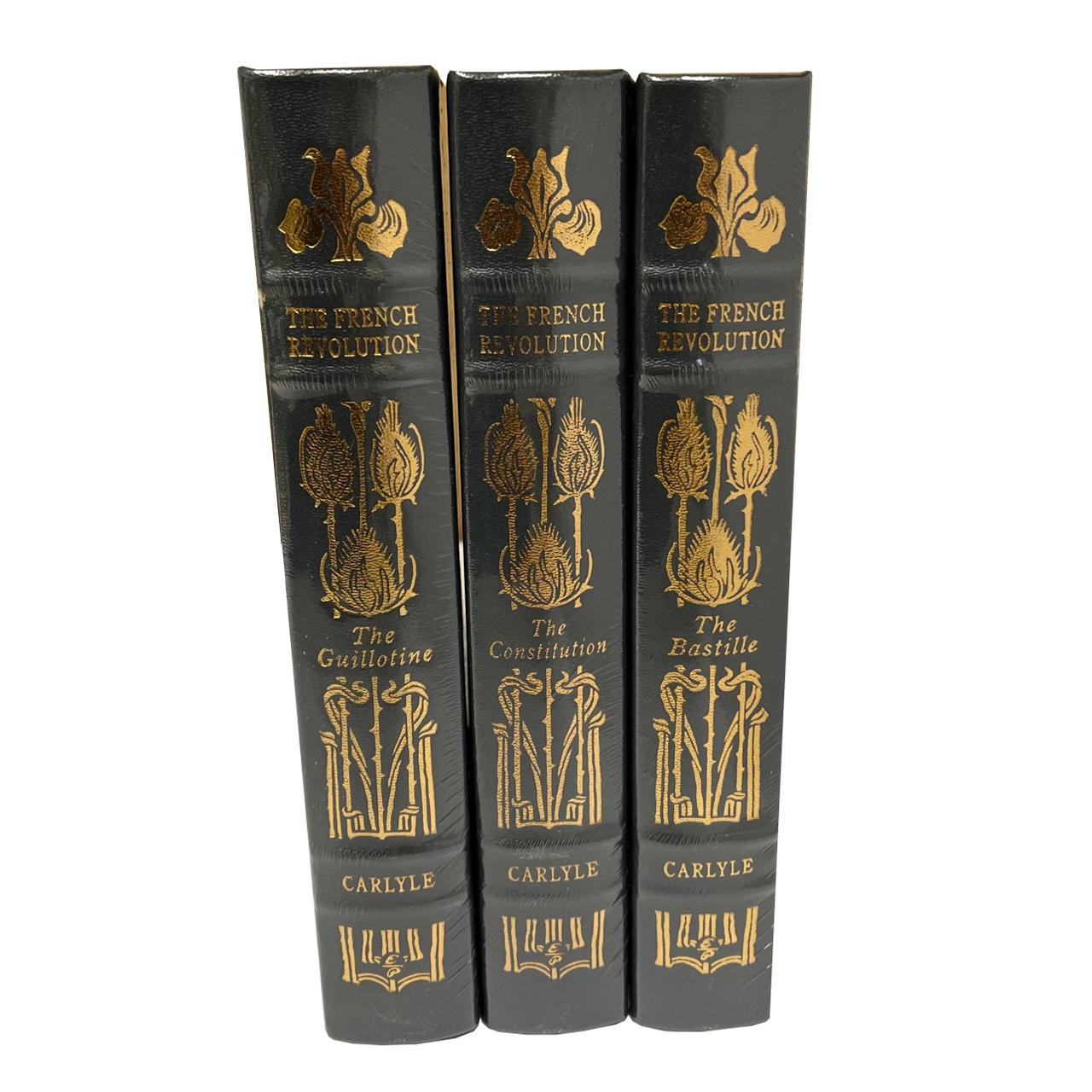 Thomas Carlyle "The French Revolution" Limited Collector's Edition, Complete Matching 3-vol Leather-Bound Set [Sealed]