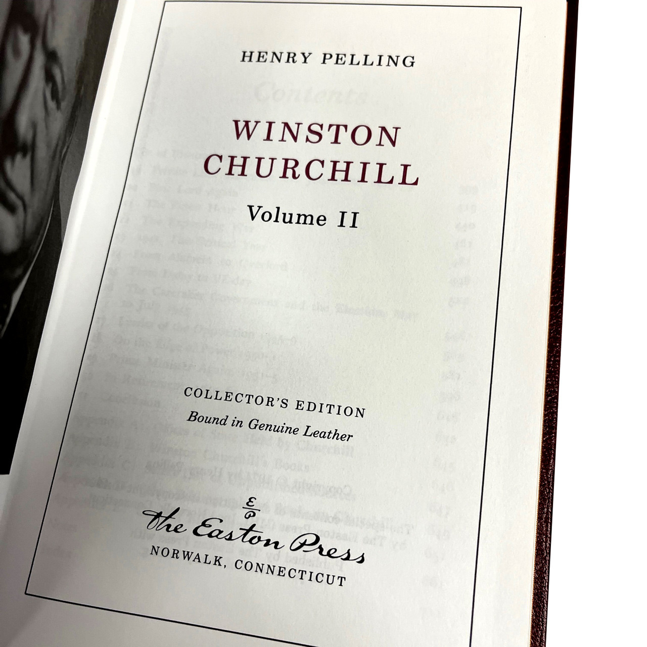 Henry Pelling  "Winston Churchill"  Two-Volume Limited Edition Set, Leather-Bound