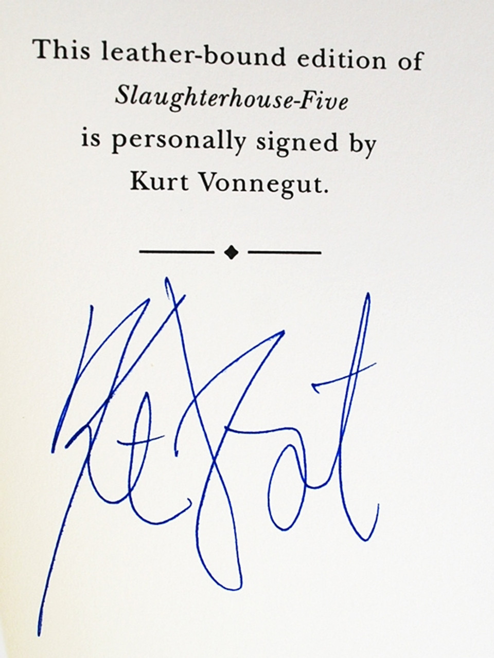 Easton Press Kurt Vonnegut Slaughterhouse Five Signed Limited