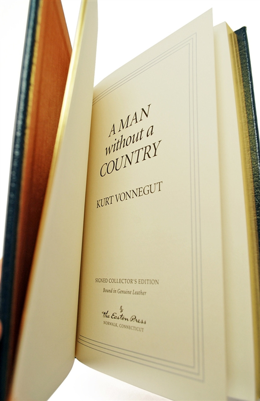Signed by Kurt Vonnegut Man Without Country Easton Press