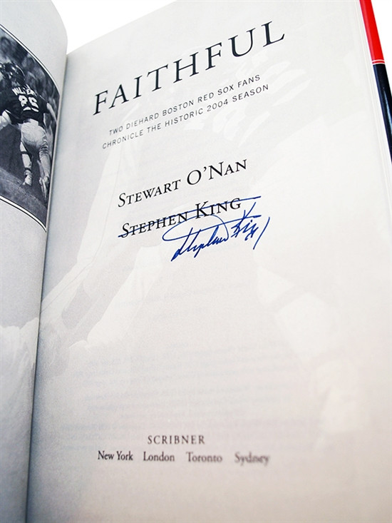 Stephen King, Stewart O'Nan "Faithful" Signed First Edition 1st/1st [Fine/Fine]