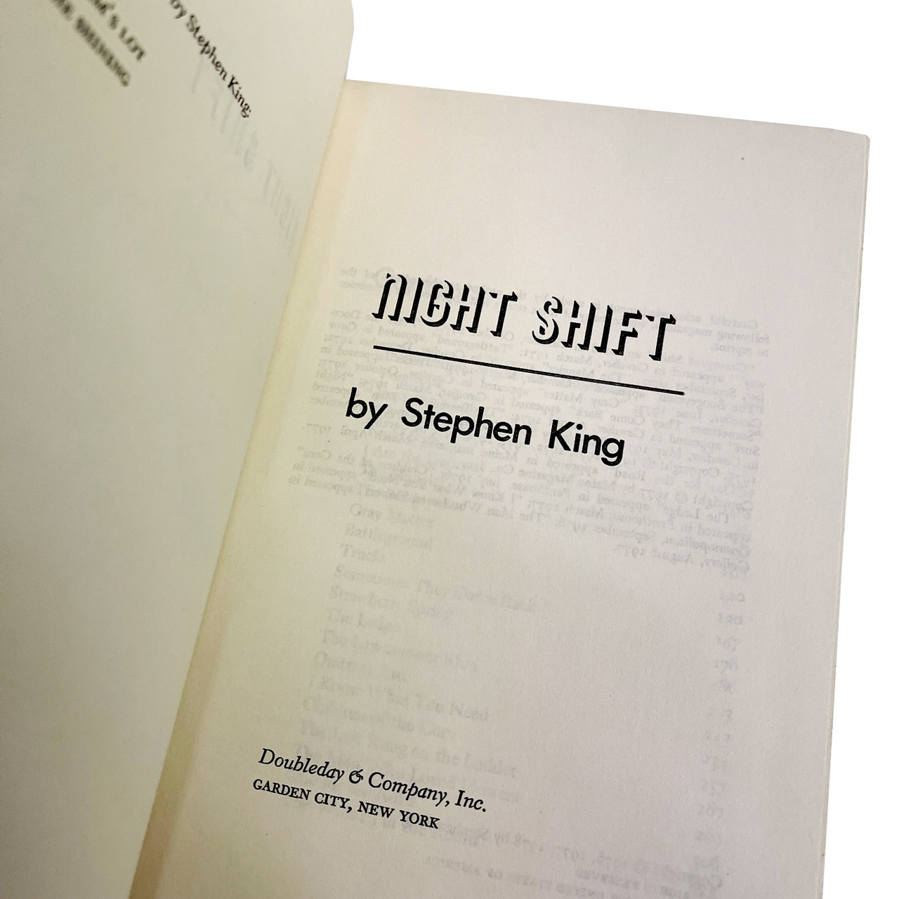 Stephen King "Night Shift" Signed Book Club Edition Tray-cased w/COA [F/NF+]