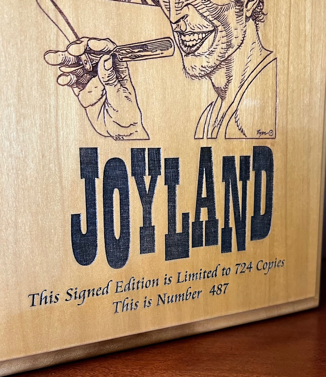 Stephen King "Joyland" Signed Limited First Edition No. 487 of 724 w/Matching Number DOLSO Wooden Case Stephen King "Joyland" Signed Limited First Edition No. 487 of 724 w/Matching Number DOLSO Wooden Case