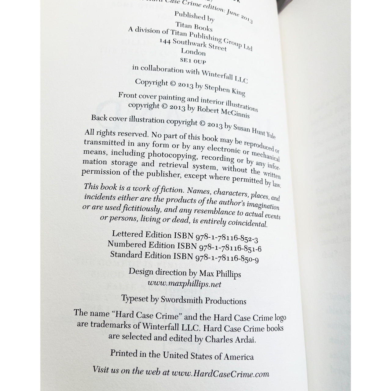 Stephen King "Joyland" Signed Limited First Edition No. 487 of 724 w/Matching Number DOLSO Wooden Case Stephen King "Joyland" Signed Limited First Edition No. 487 of 724 w/Matching Number DOLSO Wooden Case