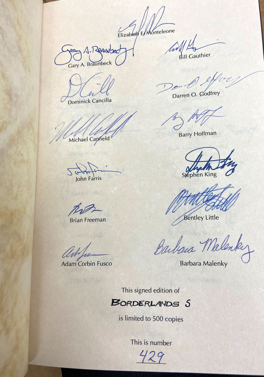 "Borderlands 5: An Anthology of Imaginative Fiction" Signed Limited First Edition, Slipcased No. 429 of 500 [Very Fine]