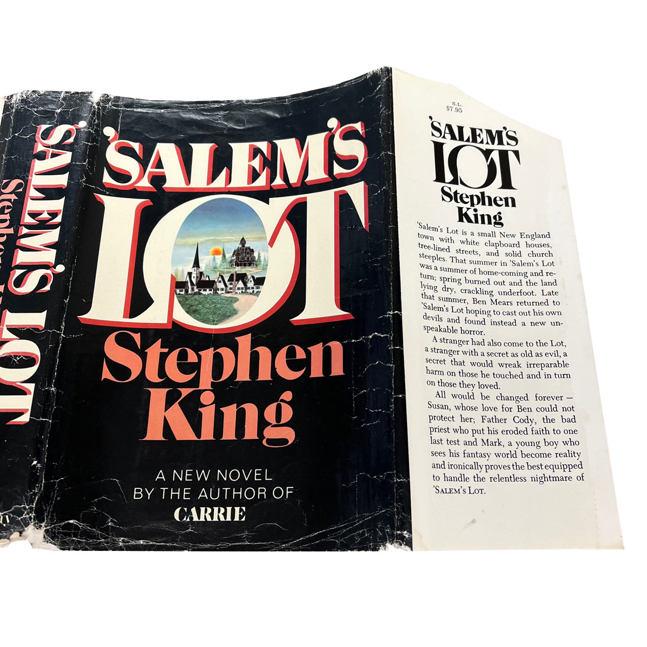 Stephen King "Salem's Lot" Slipcased First Edition, Second State DJ "Father Cody" Q37 Code [NF/Good]