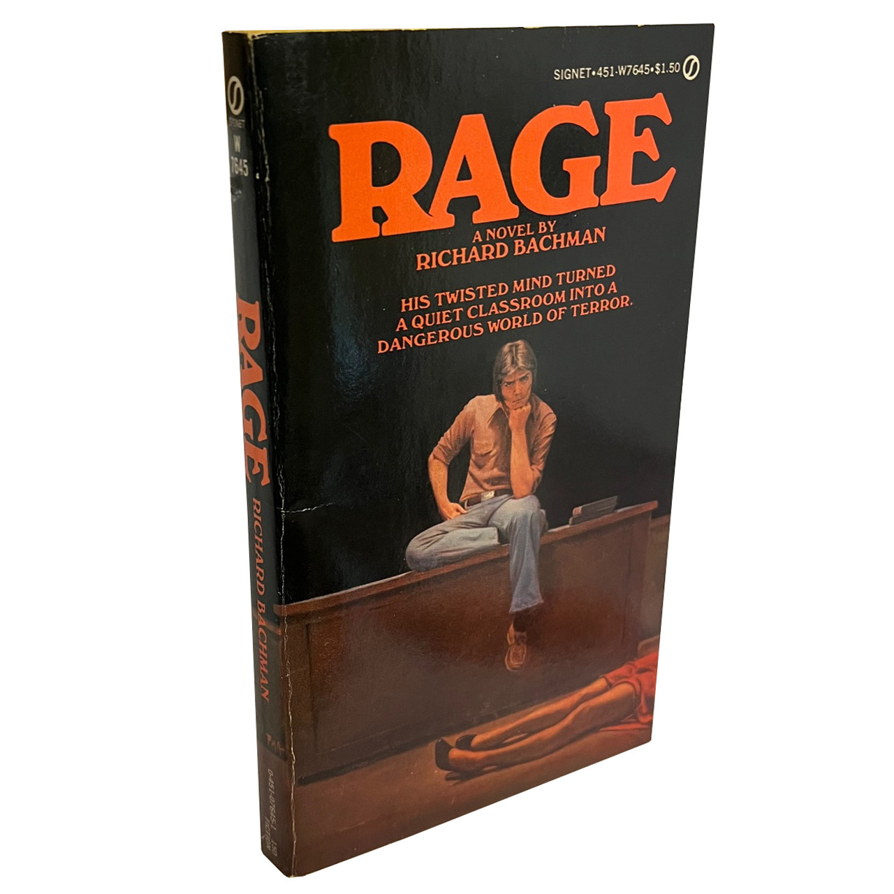 Stephen King "Rage" Traycased, Softcover First Edition, First Printing (writing as Richard Bachman) [Near Fine+]