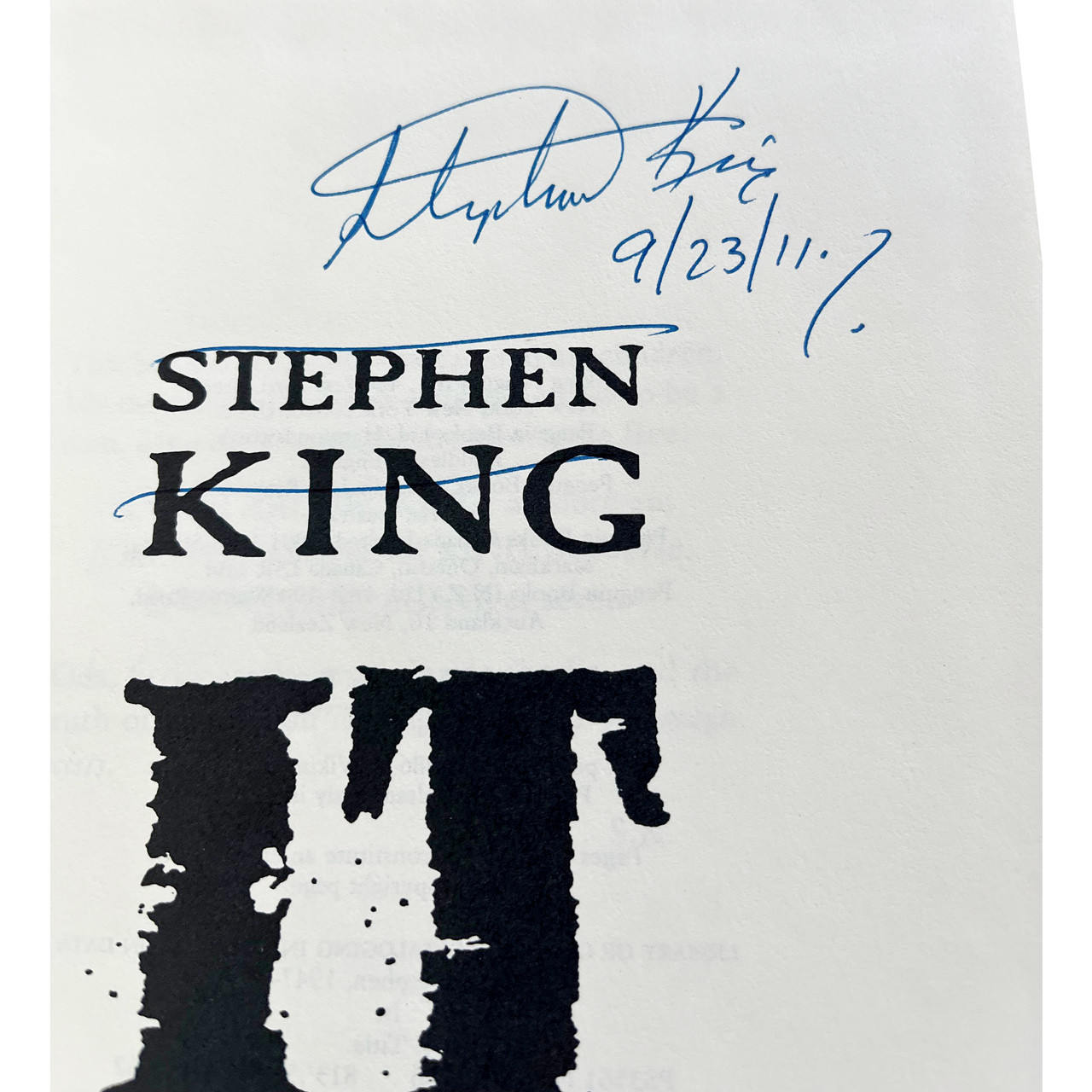 Stephen King "IT" Traycased Signed First Edition / First Printing w/COA, Proof Of Provenance
