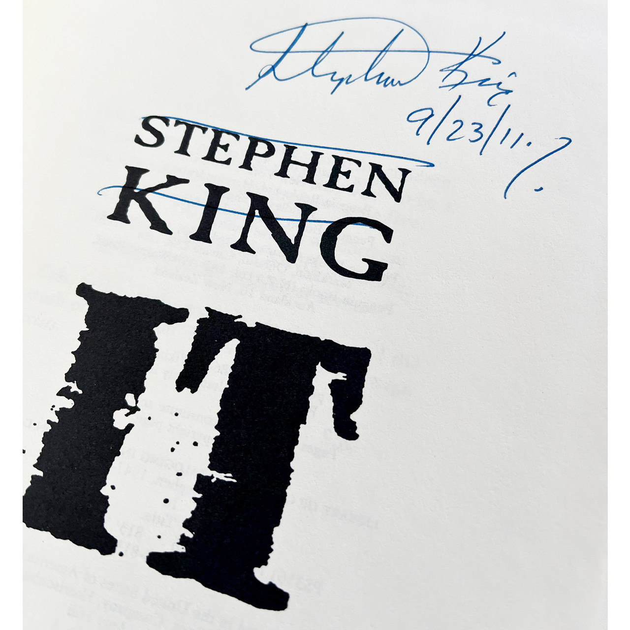 Stephen King "IT" Traycased Signed First Edition / First Printing w/COA, Proof Of Provenance