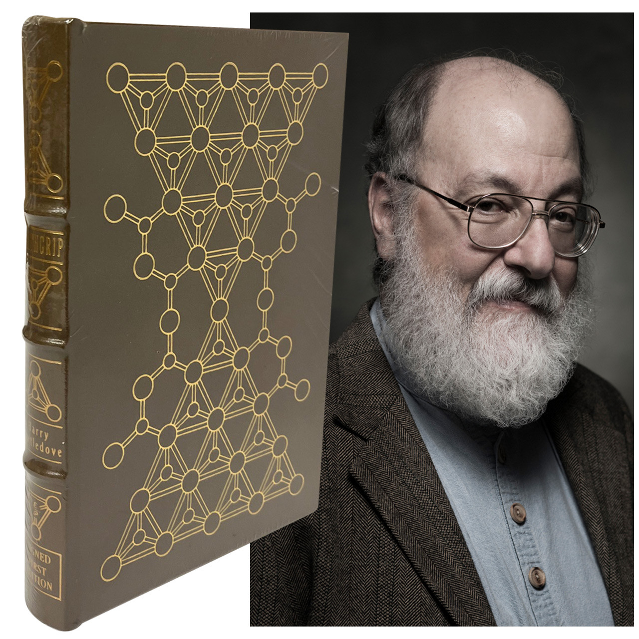 Harry Turtledove "Earthgrip" Signed First Edition, Leather Bound Collector's Edition w/COA [Sealed]