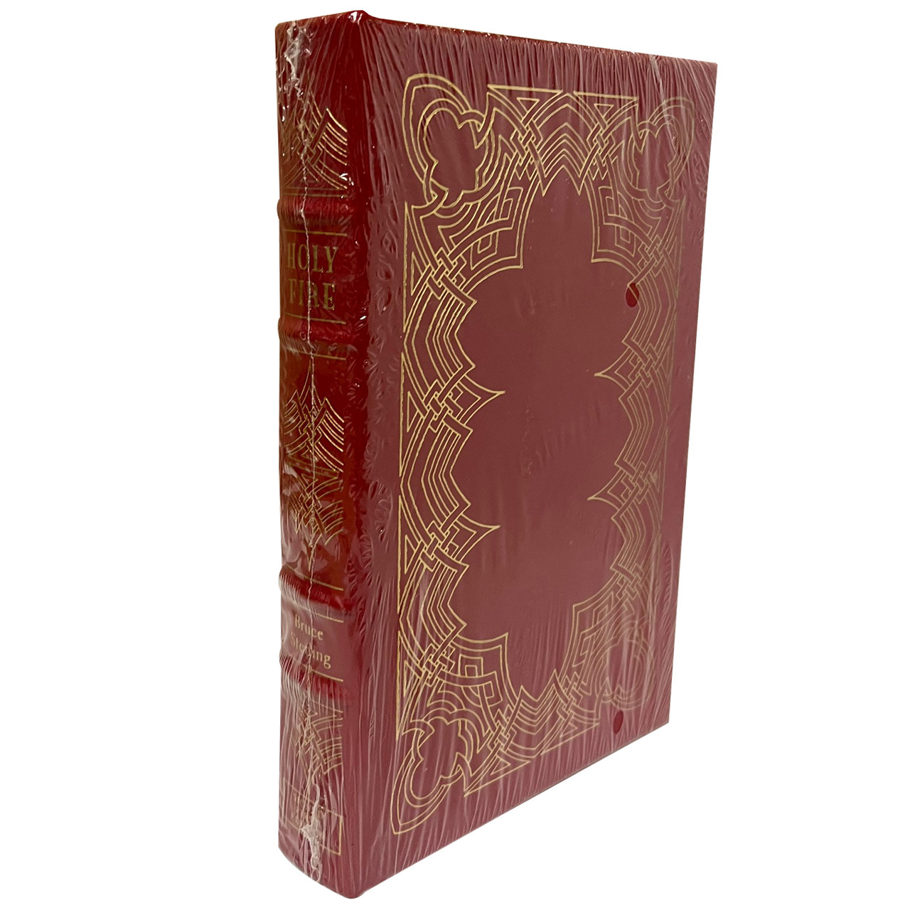 Bruce Sterling "Holy Fire" Signed First Edition, Leather Bound Collector's Edition w/COA [Sealed]