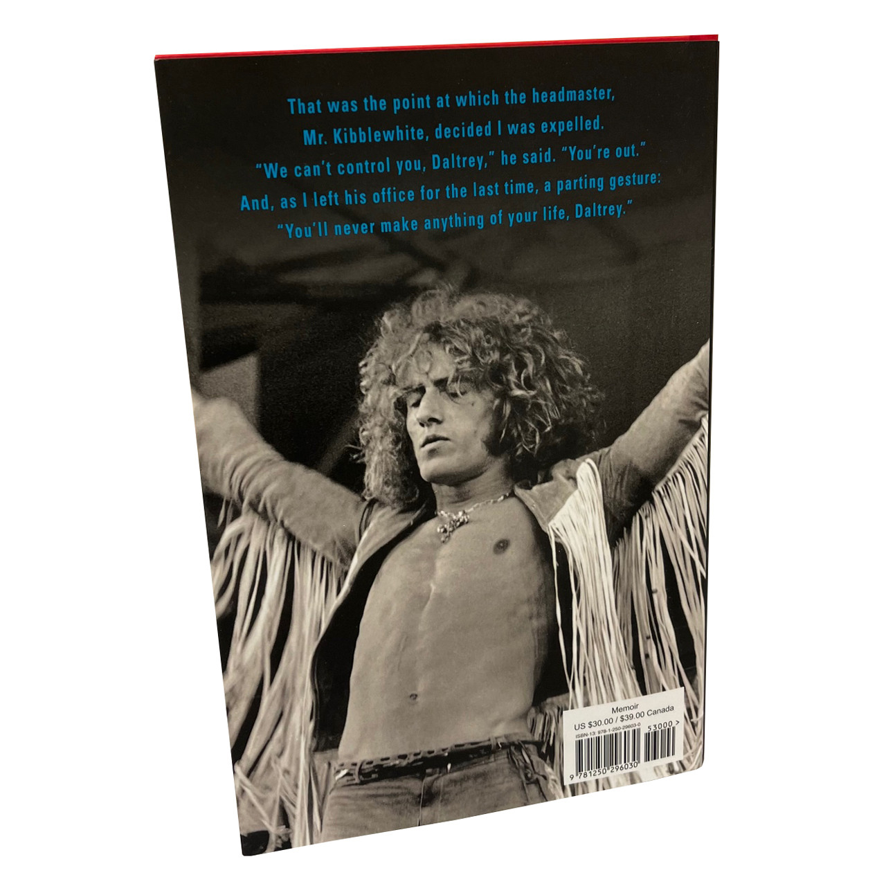 Roger Daltrey "Thanks A Lot Mr. Kibblewhite: My Story" Signed First Edition, First Printing w/COA [Very Fine/Very Fine]