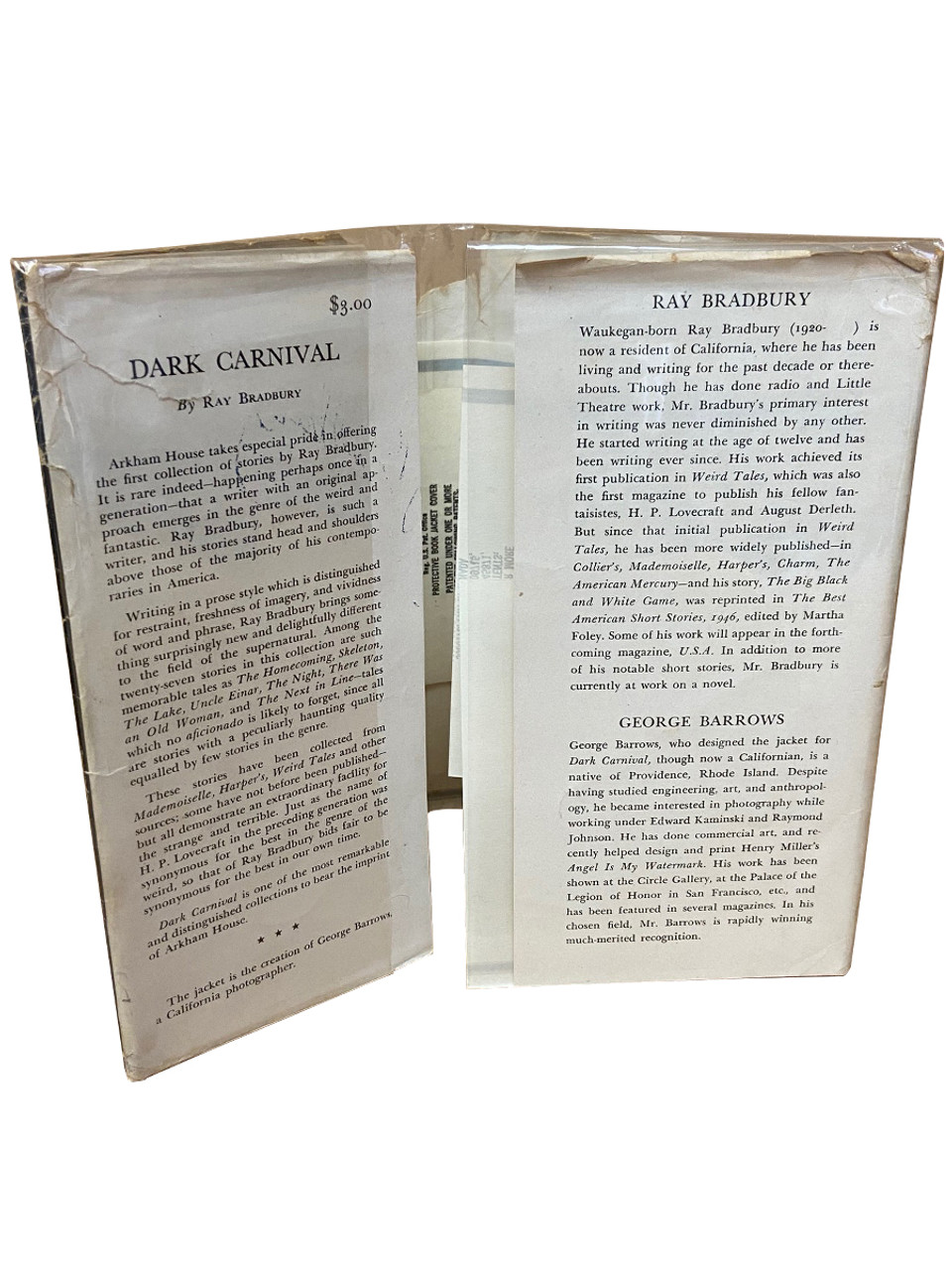 Ray Bradbury "Dark Carnival" Signed First Edition, First Printing, Traycased w/COA