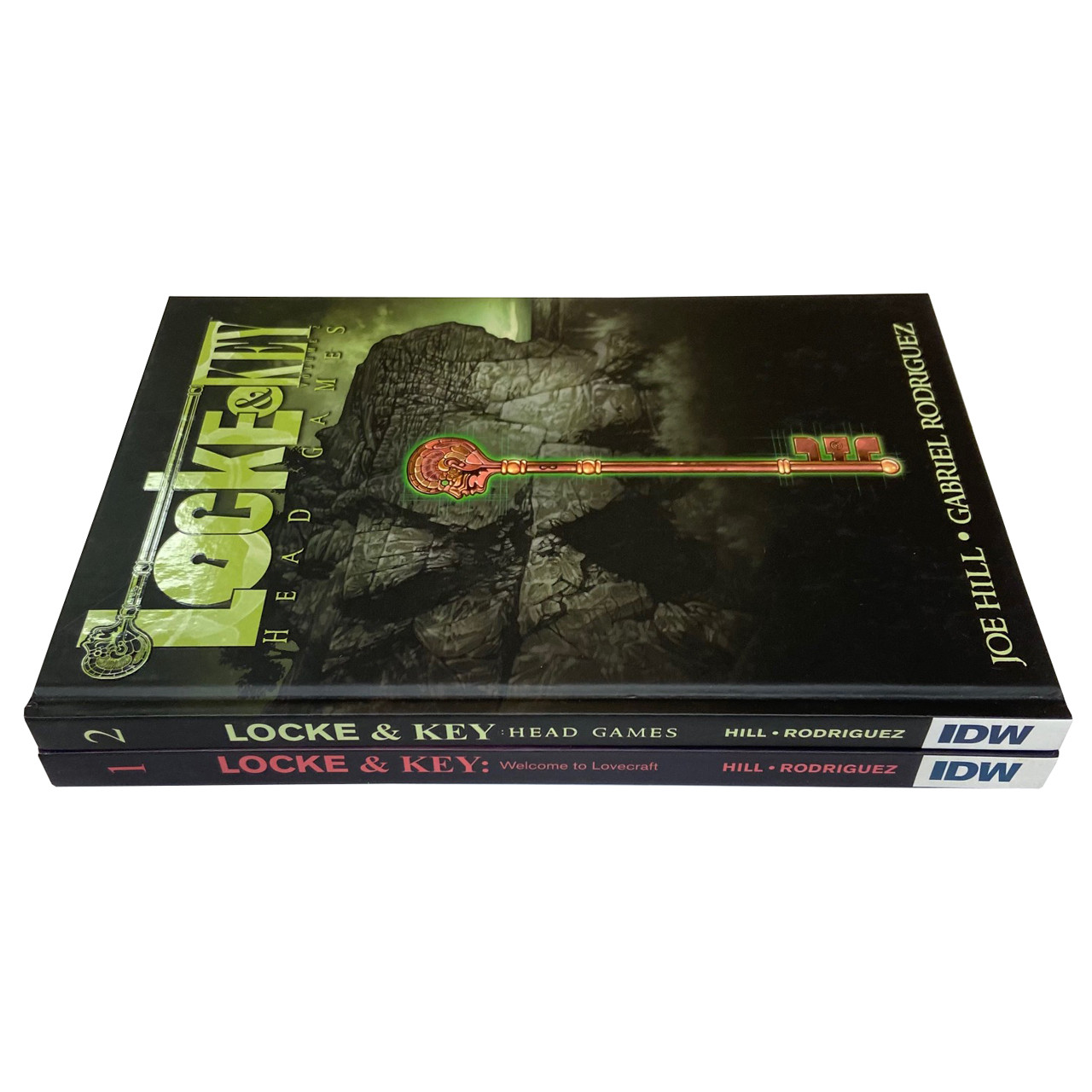 Joe Hill "Locke & Key: Welcome To Lovecraft" Volume I, "Locke & Key: Head Games" Volume II, Signed First Edition Hardcover Comic Set [Very Fine]