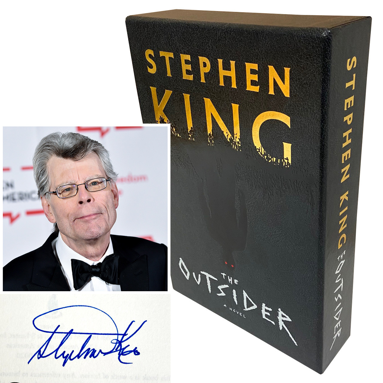 Stephen King "The Outsider" Signed First Edition, Later Printing,  Slipcased w/Event Ticket + COA [Very Fine]