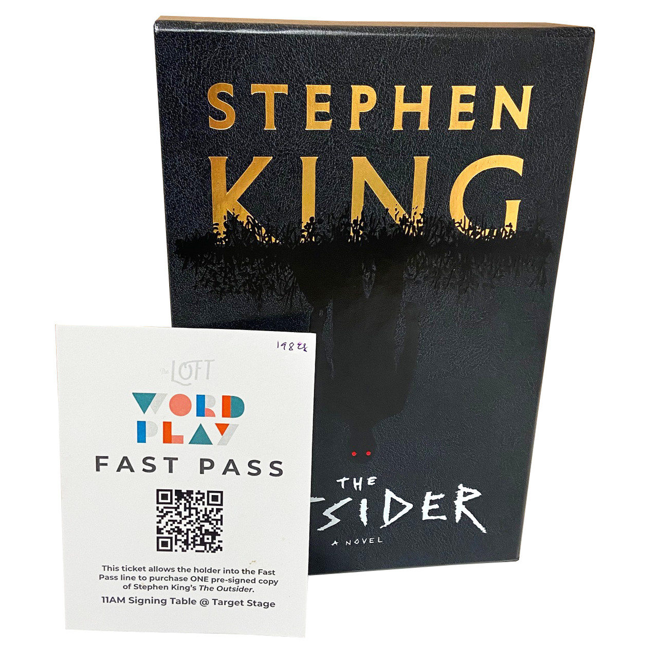 Stephen King "The Outsider" Signed First Edition, Later Printing,  Slipcased w/Event Ticket + COA [Very Fine]