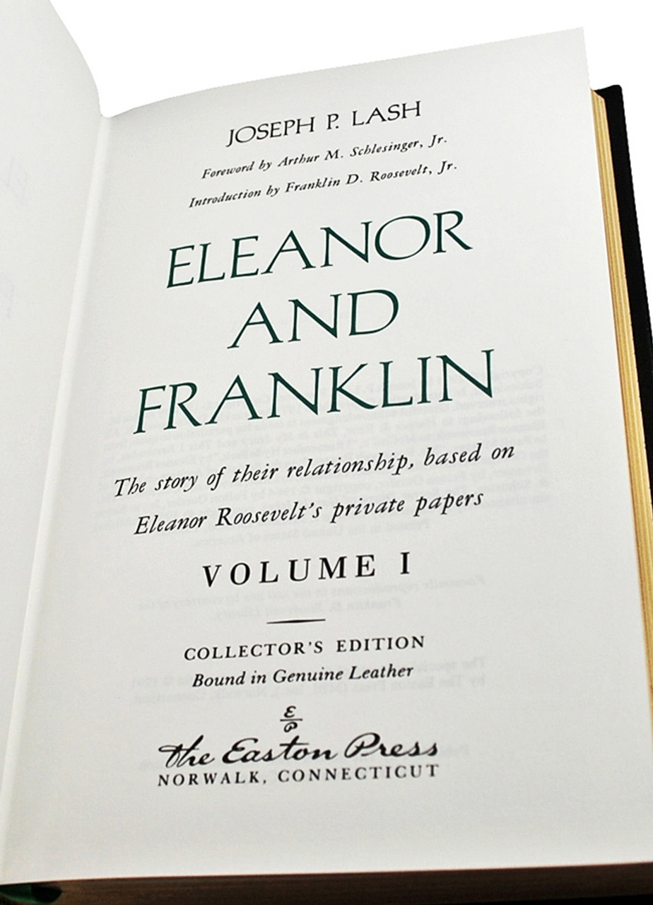 Easton Press Joseph P. Lash "Eleanor and Franklin" 2 volume set