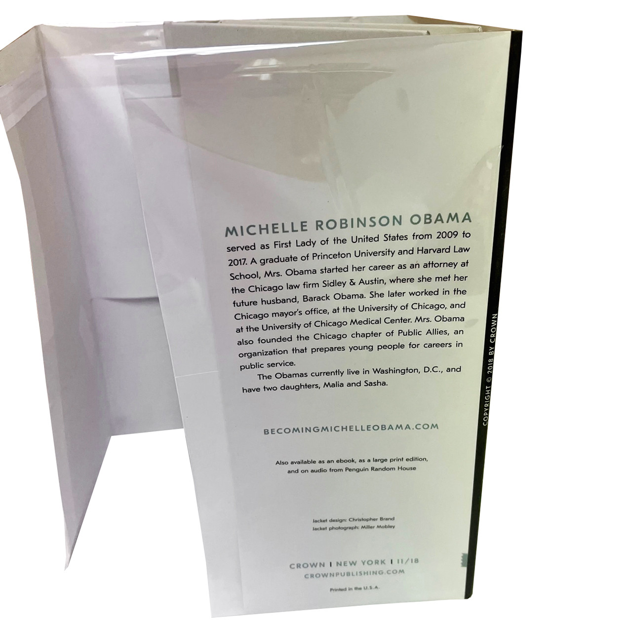 Michelle Obama "Becoming" Signed First Edition, First Printing w/COA + Provenance Materials