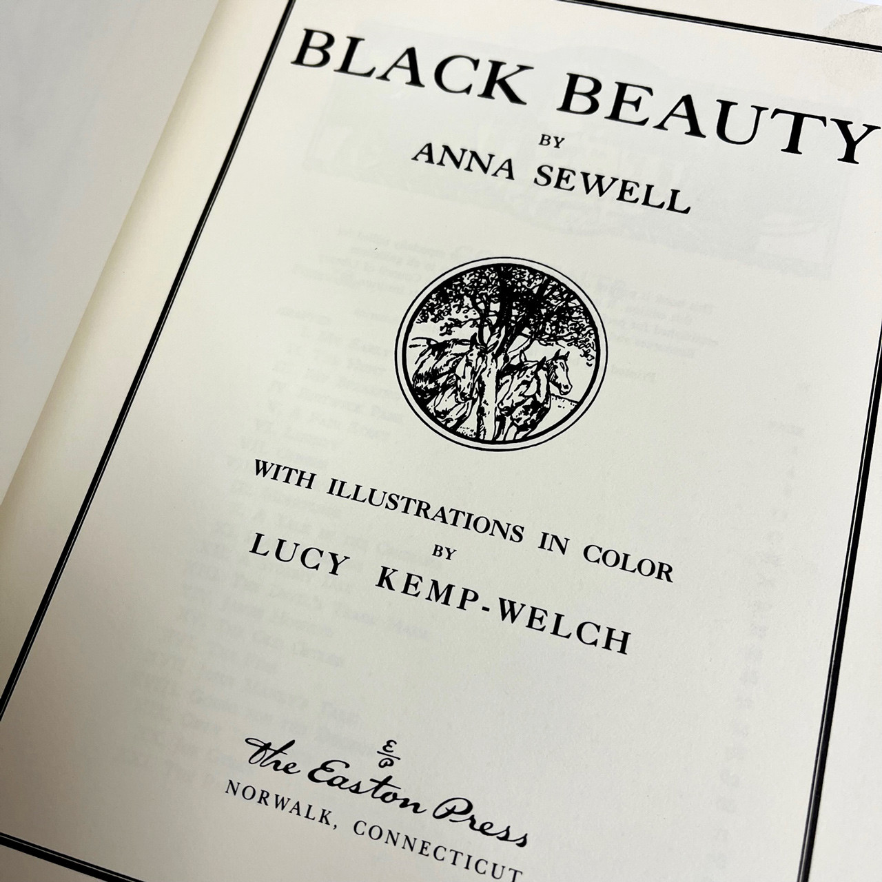 Anna Sewell "Black Beauty" Leather Bound Collector's Edition, Limited Edition