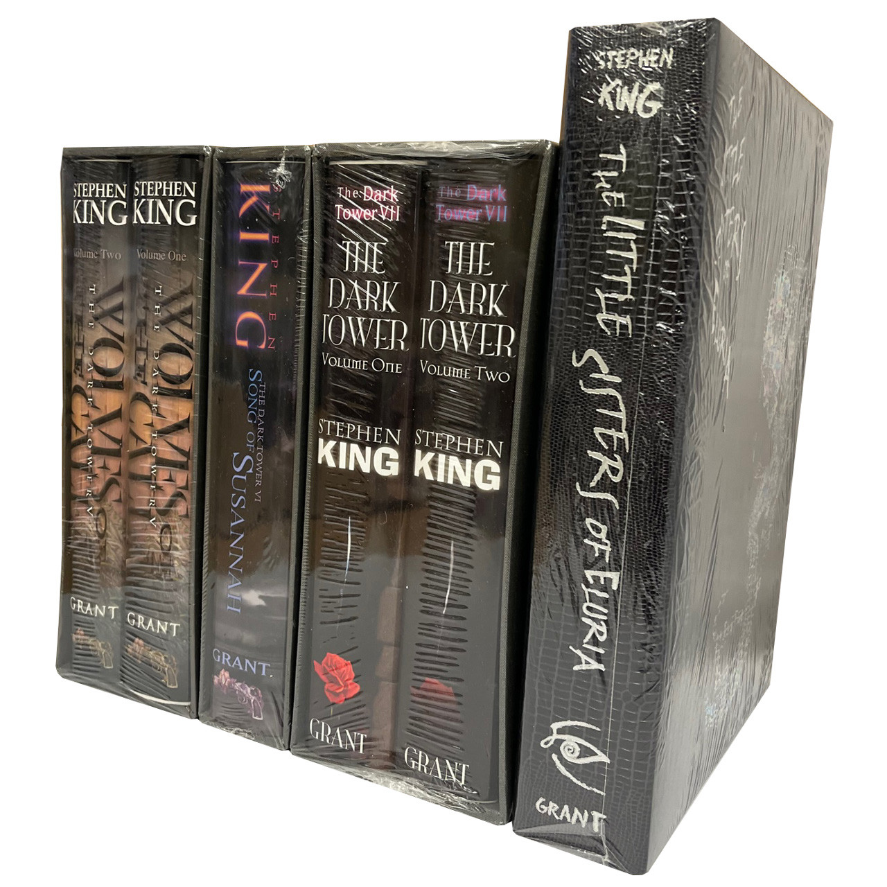 Stephen King "The Dark Tower" Volumes V, VI, VII, "The Little Sisters Of Eluria" Signed Limited Edition No. 877, 4-Volume Matching Numbers Set [Sealed]