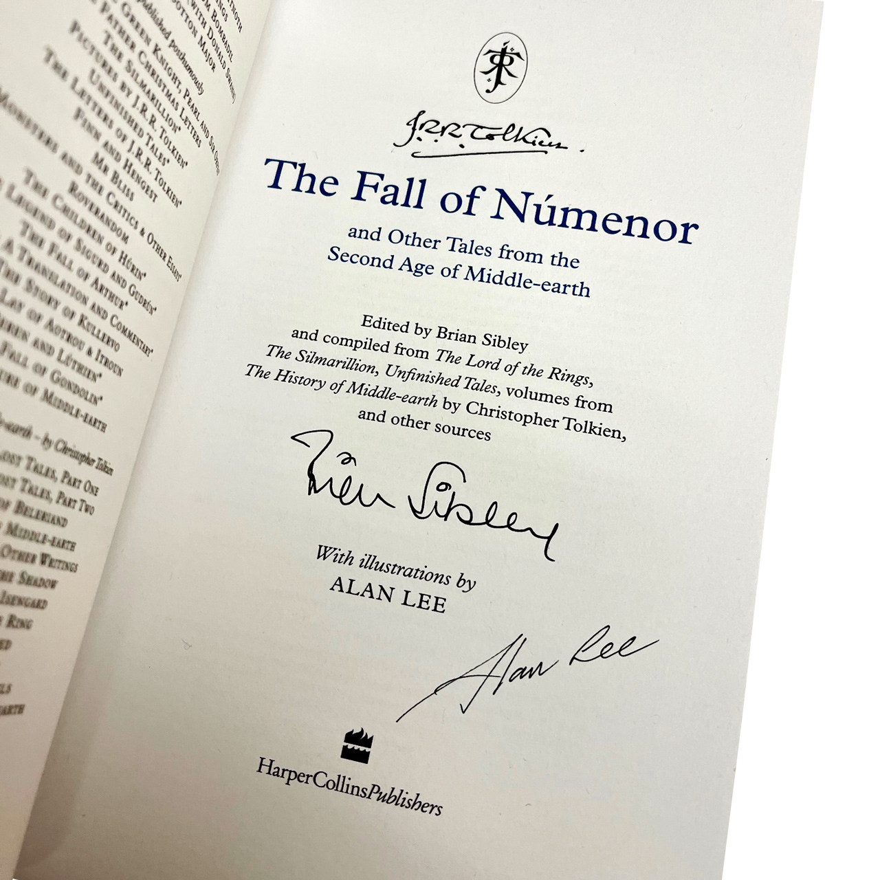 J.R.R. Tolkien "The Fall of Numenor" Double Signed Deluxe Slipcased Limited Edition [Sealed]
