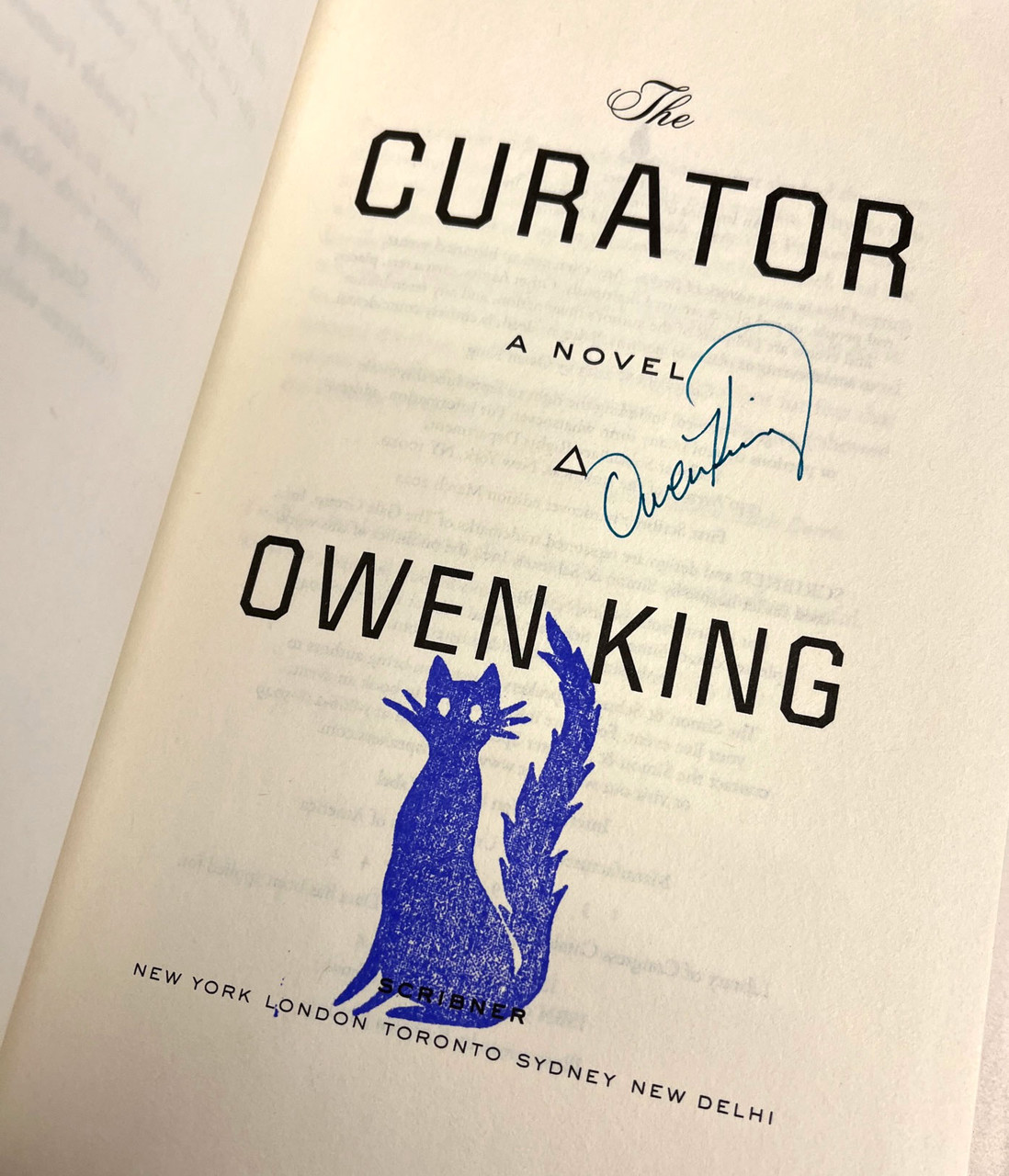 Owen King "The Curator" Signed First Edition, First Printing w/COA [Very Fine]