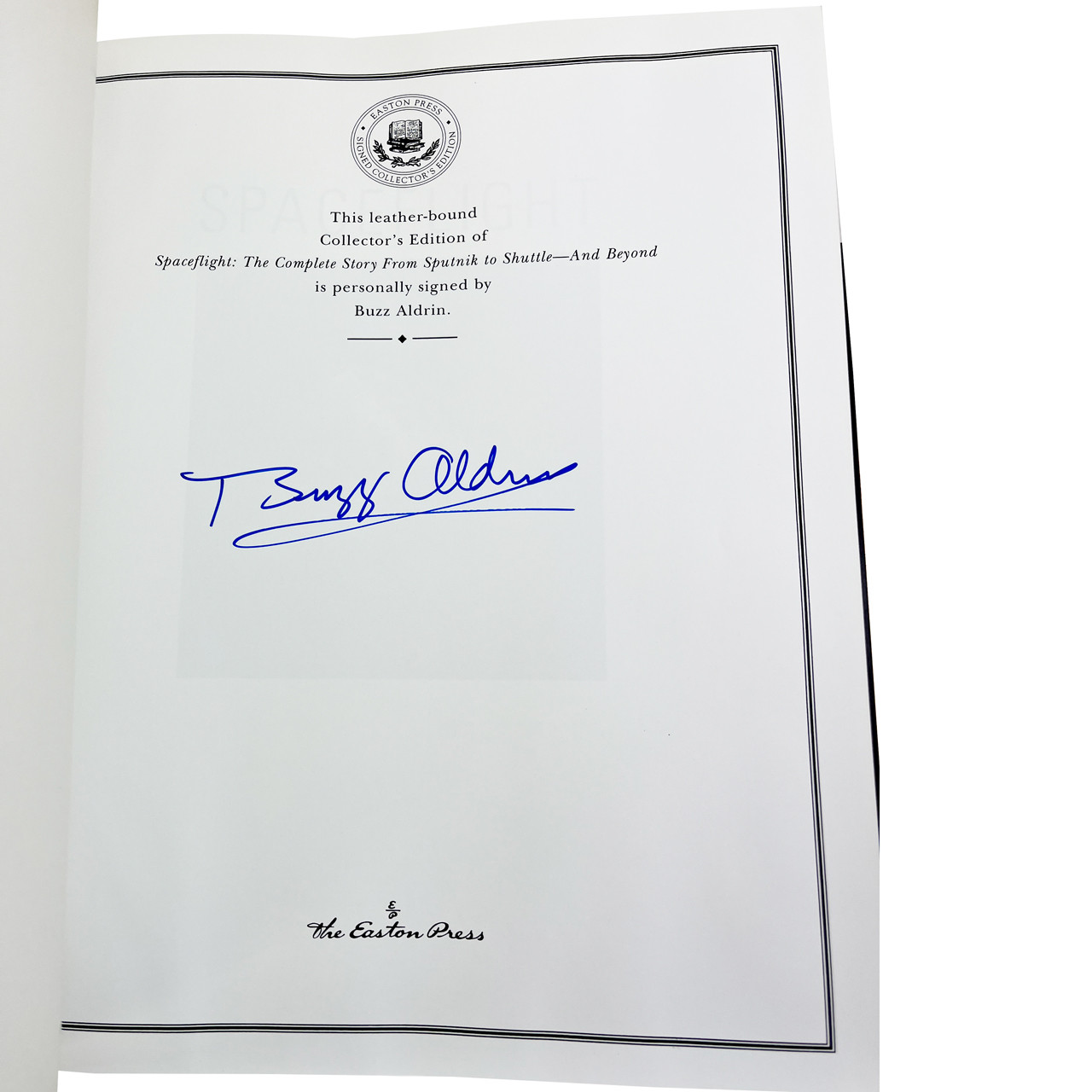 Giles Sparrow, Buzz Aldrin "Spaceflight: The Complete Story From Sputnik to Shuttle - And Beyond" Signed Limited Deluxe Edition w/COA [Sealed]