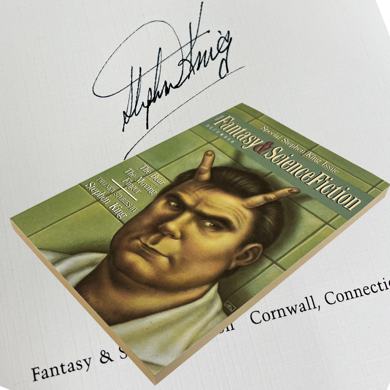 Stephen King "Fantasy & Science Fiction: Special Stephen King Issue" Signed Limited Edition of 500, Traycased [Fine]