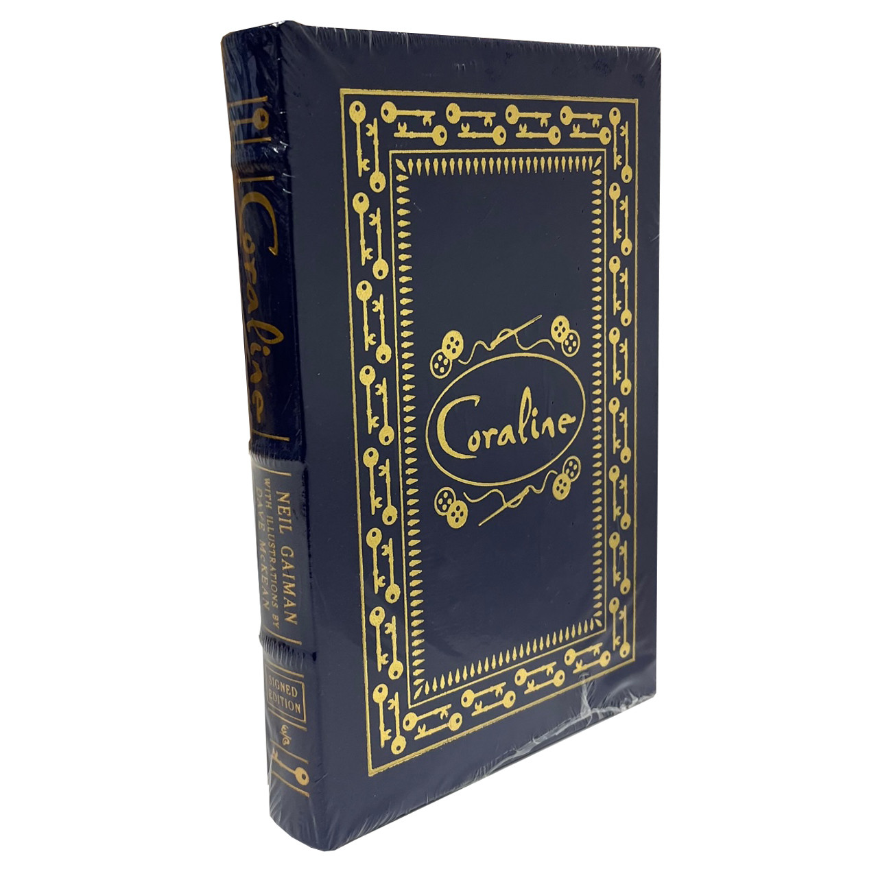 Neil Gaiman "Coraline" Signed Limited Edition, Leather Bound Collector's Edition  w/Custom Matching Traycase [Sealed]