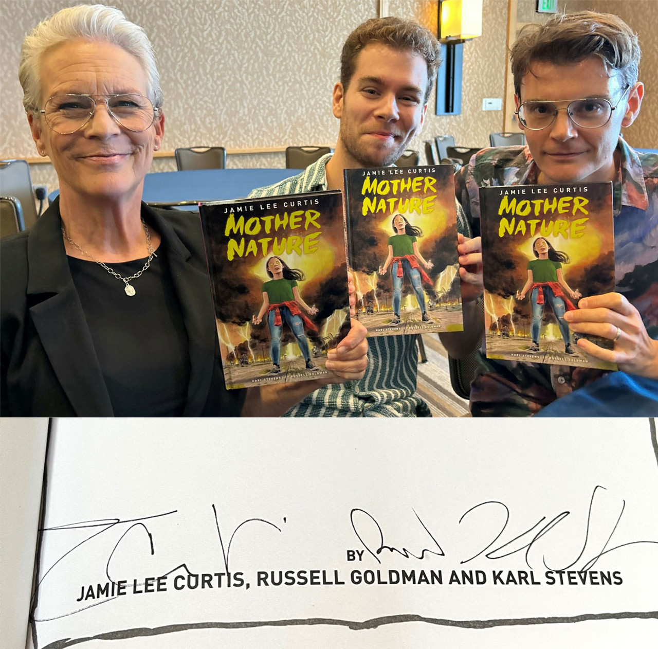 Jamie Lee Curtis "Mother Nature" Triple-Signed First Edition, Limited Slipcased Collector's Edition of 50 w/COA [Sealed]