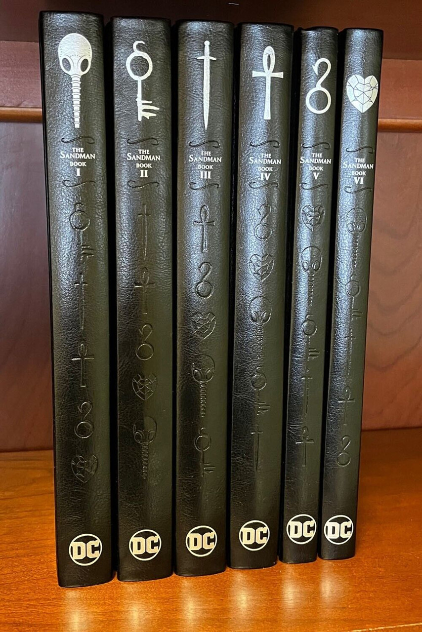 Neil Gaiman "The Sandman: Morpheus Helm Masterpiece Edition" 6-Volume Signed Limited Edition, Leather-Bound w/COA [Very Fine]