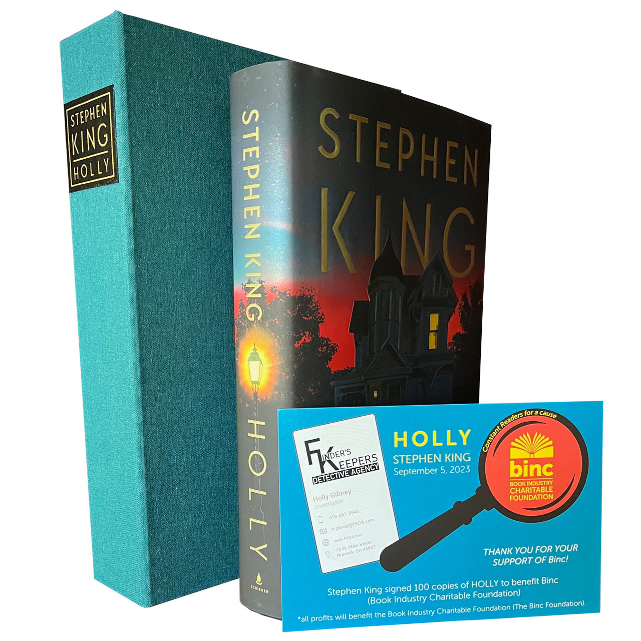 Stephen King "Holly" Traycased Signed First Edition, First Printing, Limited No. 97 /100 [Very Fine]