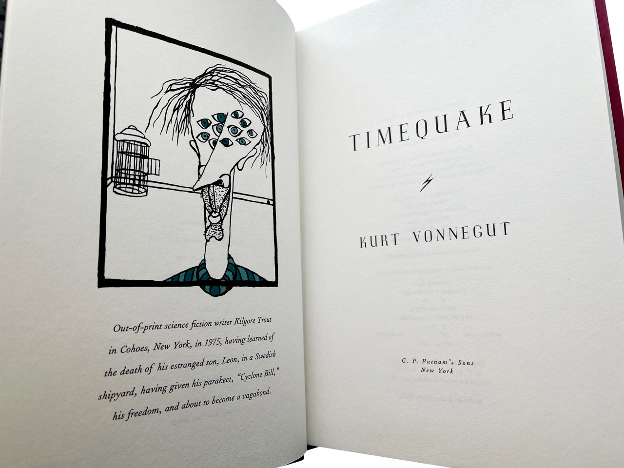 Kurt Vonnegut "Timequake" Signed First Edition, First Printing w/COA