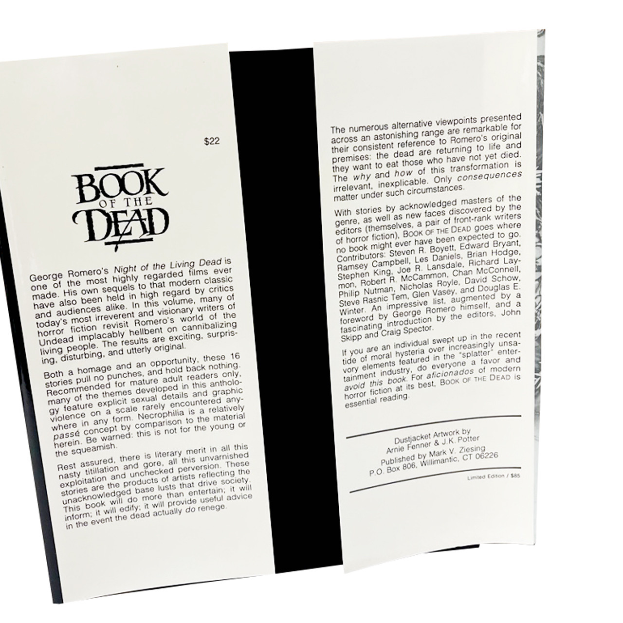"Book Of The Dead" Slipcased Signed Limited Edition No. 390 of 500 [Fine/Fine]