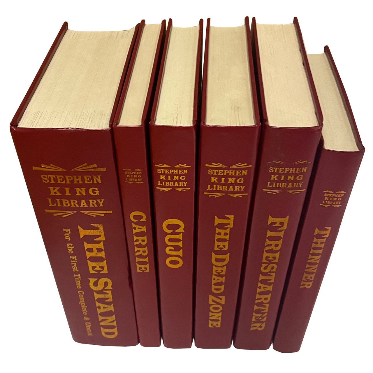 Stephen King "The Red Leather Library" Collection, Matching 22-Volume Set [Fine/NF+]