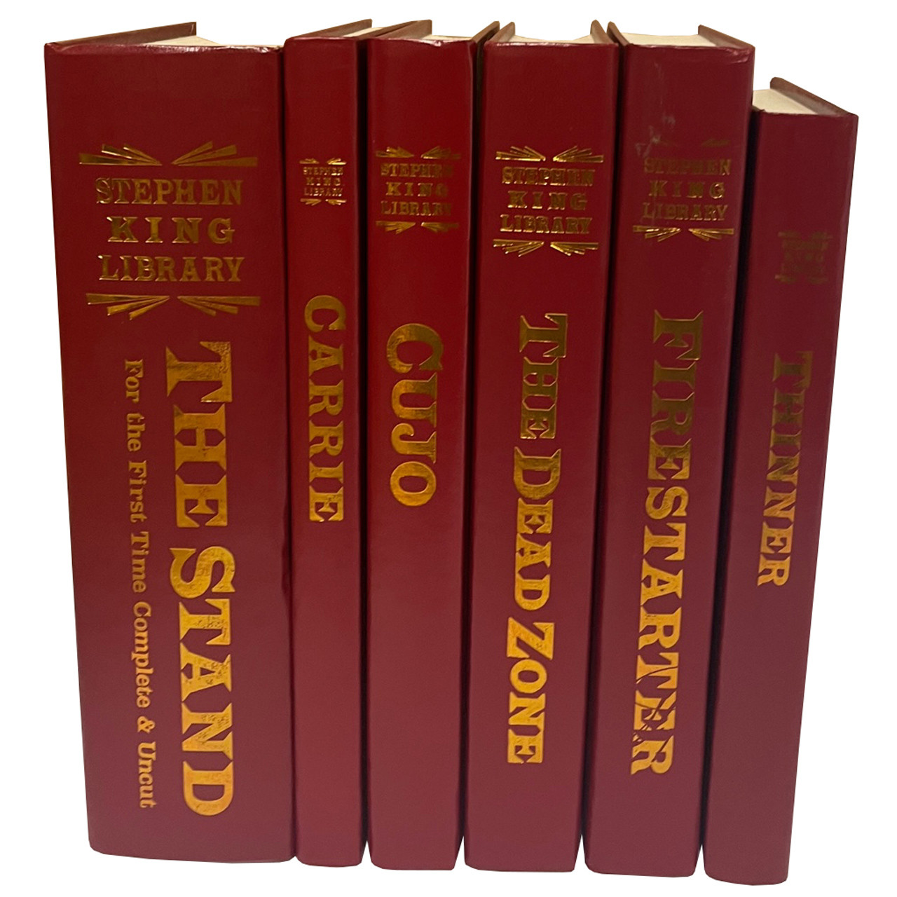 Stephen King "The Red Leather Library" Collection, Matching 22-Volume Set [Fine/NF+]