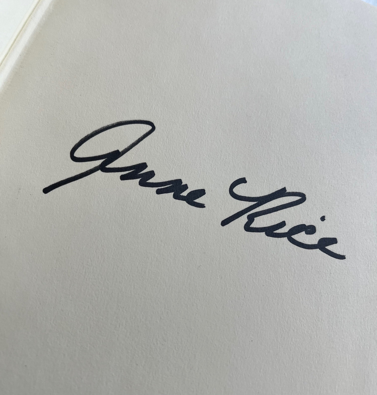 Anne Rice "Interview With The Vampire" Signed First Edition/Second Printing