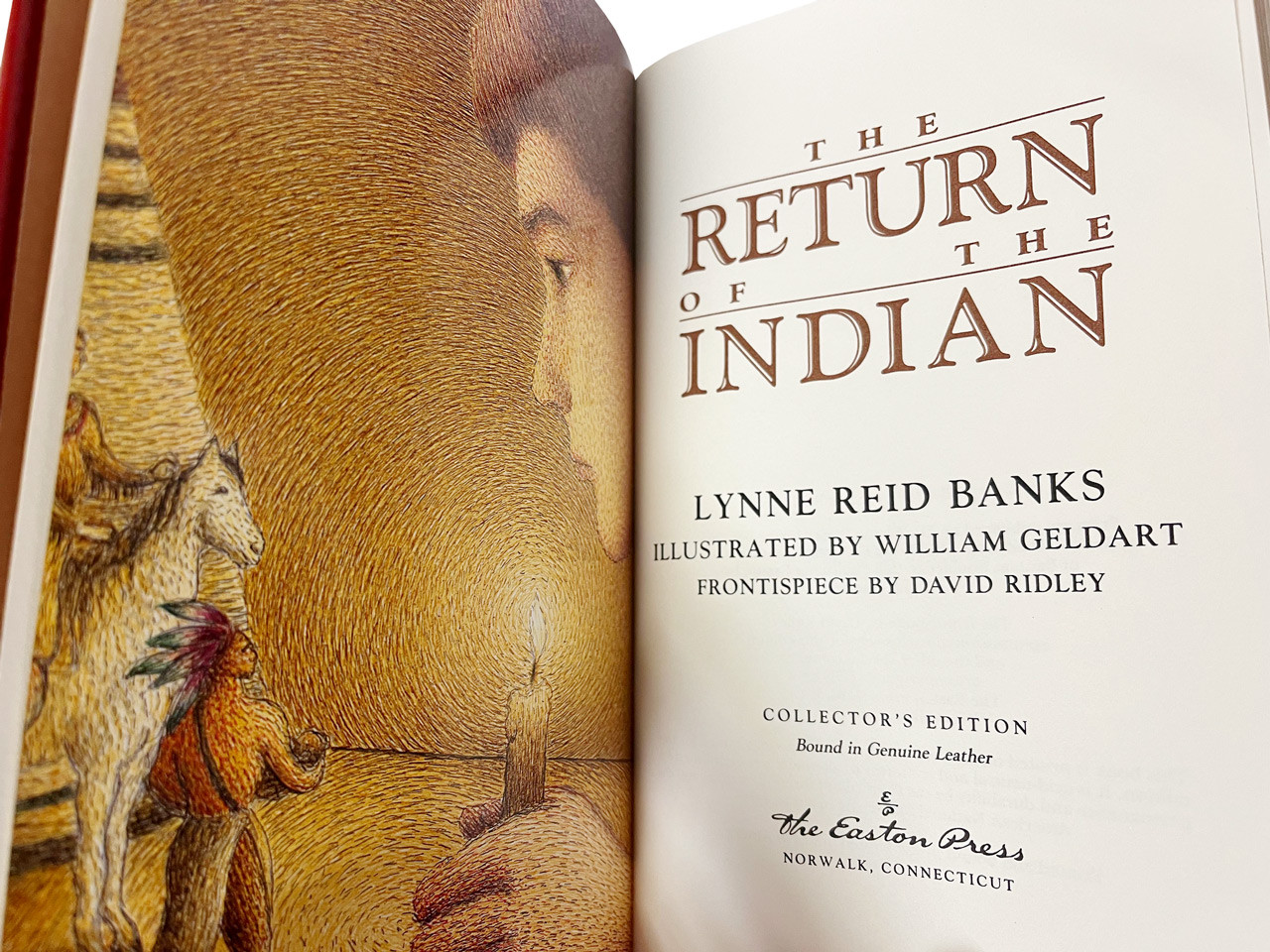 Lynn Reid Banks "The Indian In The Cupboard Series" Leather-Bound Limited Edition, 4-Vol. Complete Matching Set