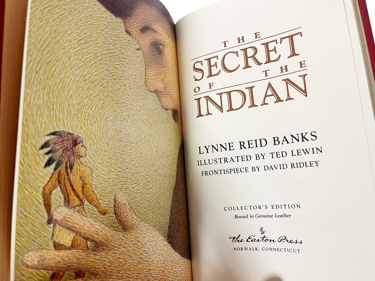 Lynn Reid Banks "The Indian In The Cupboard Series" Leather-Bound Limited Edition, 4-Vol. Complete Matching Set